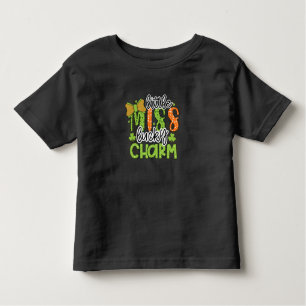 T-shirt Pour Les Tous Petits Jour de la Saint Patrick Little Miss Lucky Charme