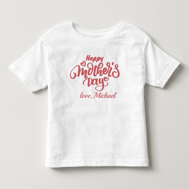 T-shirt Pour Les Tous Petits Joyeuse maman de la fête des mères (Devant)