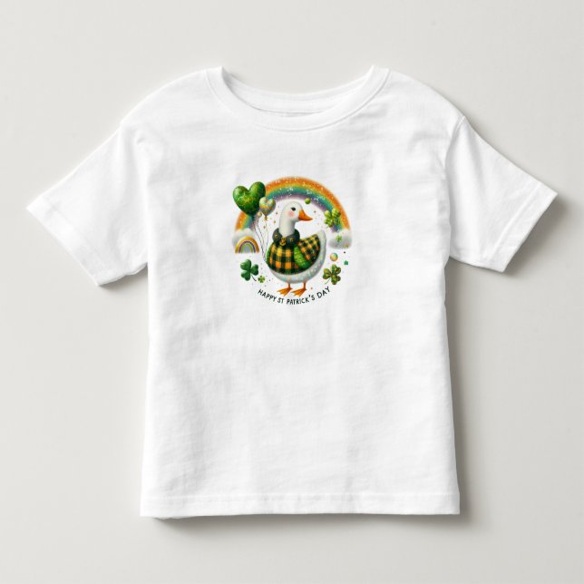 T-shirt Pour Les Tous Petits Joyeuse Oie de la Saint Patrick (Devant)