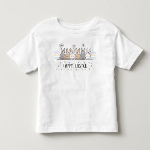 T-shirt Pour Les Tous Petits Joyeuses Pâques Adorables Lapins de Pâques