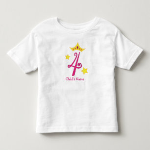 T-shirt Pour Les Tous Petits Joyeux 4e anniversaire, Princesse !