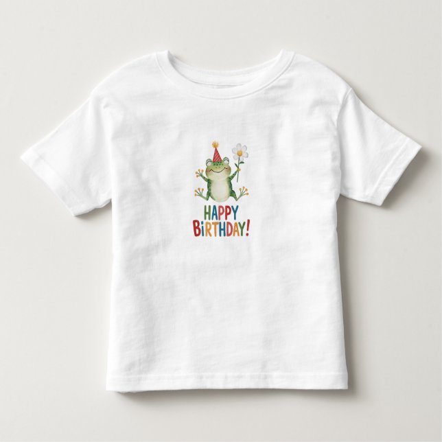 T-shirt Pour Les Tous Petits Joyeux anniversaire (Devant)