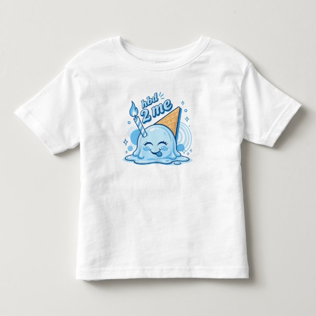 T-shirt Pour Les Tous Petits Joyeux Anniversaire (Devant)
