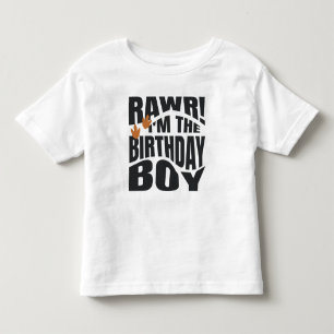 T-shirt Pour Les Tous Petits Joyeux Anniversaire Dinosaure Mignon Rawr 