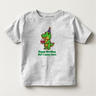 T-shirt Pour Les Tous Petits Joyeux anniversaire enfants crocodile cadeau de gâ