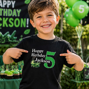 T-shirt Pour Les Tous Petits Joyeux Anniversaire Sauterelle 5ème Anniversaire