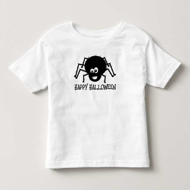 T-shirt Pour Les Tous Petits Joyeux Araignée d'Halloween (Devant)