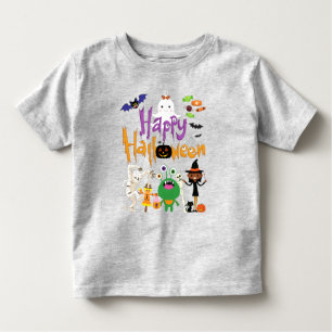 T-shirt Pour Les Tous Petits Joyeux Halloween Enfants mignonnes et Éffrayants