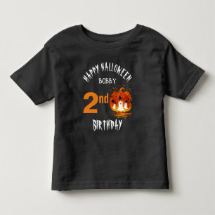 T-shirt Pour Les Tous Petits Joyeux Halloween Fête d'anniversaire personnalisée