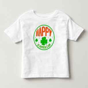 T-shirt Pour Les Tous Petits Joyeux jour de la Saint-Patrick dessin circulaire