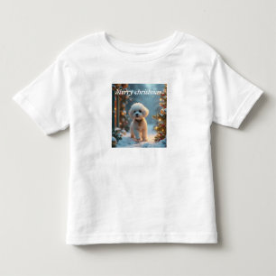 T-shirt Pour Les Tous Petits Joyeux Noël chiot