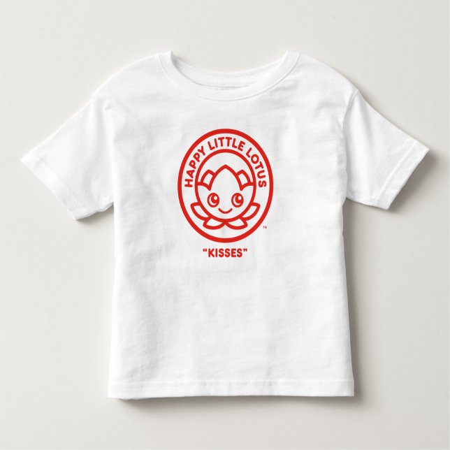 T-shirt Pour Les Tous Petits Joyeux Petit Lotus, Baisers, (Devant)