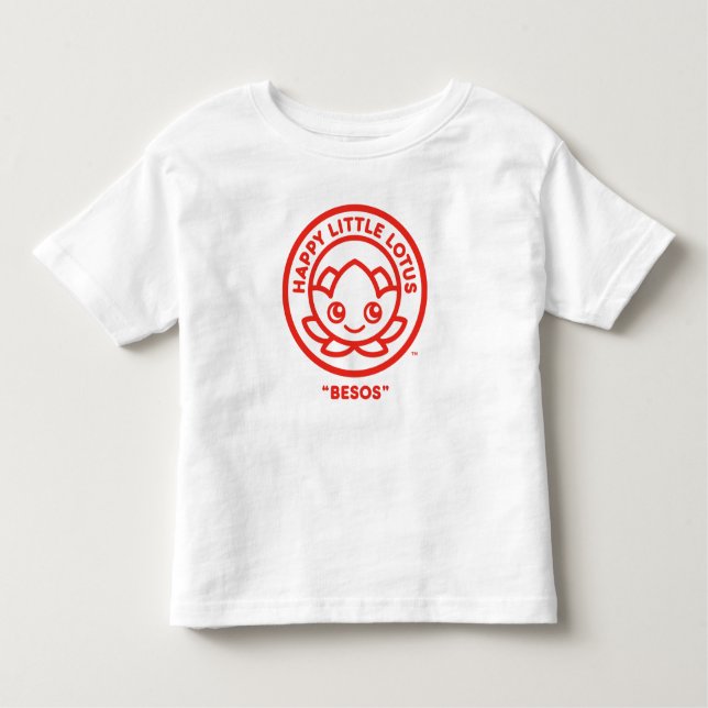 T-shirt Pour Les Tous Petits Joyeux Petit Lotus, Besos, (Devant)
