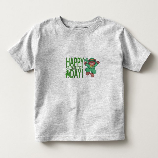 T-shirt Pour Les Tous Petits Joyeux St. Patrick's Day Ruffle Tee (Devant)