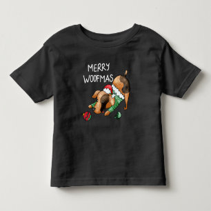 T-shirt Pour Les Tous Petits Joyeux Woofmas Noël Chien Mignon
