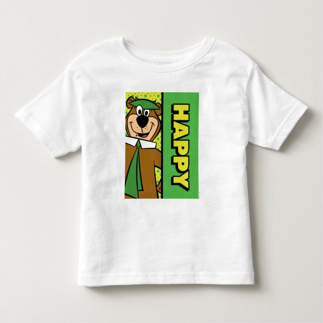 T-shirt Pour Les Tous Petits Joyeux Yogi Bear (Devant)
