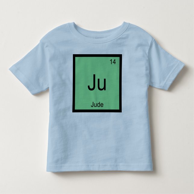 T-shirt Pour Les Tous Petits Jules Nom Chimie Élément Table périodique (Devant)