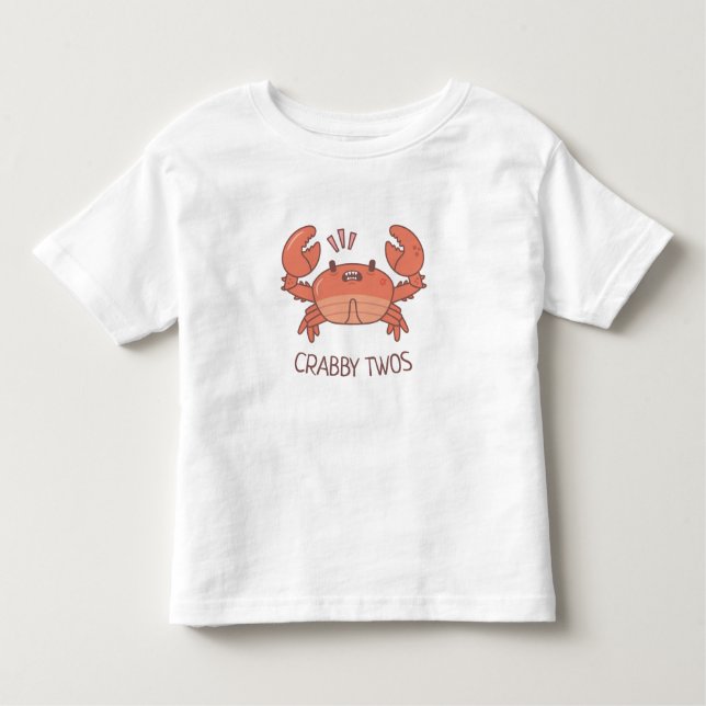 T-shirt Pour Les Tous Petits Jumeau de crabe à deux pattes de crabe (Devant)