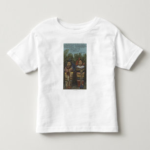T-shirt Pour Les Tous Petits Jumeaux indiens dans les papooses et "juste le
