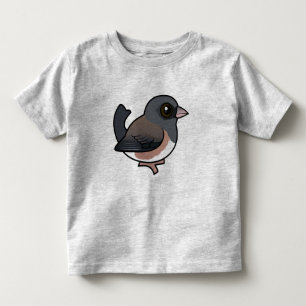 T-shirt Pour Les Tous Petits Junco aux yeux foncés (à côté rose)