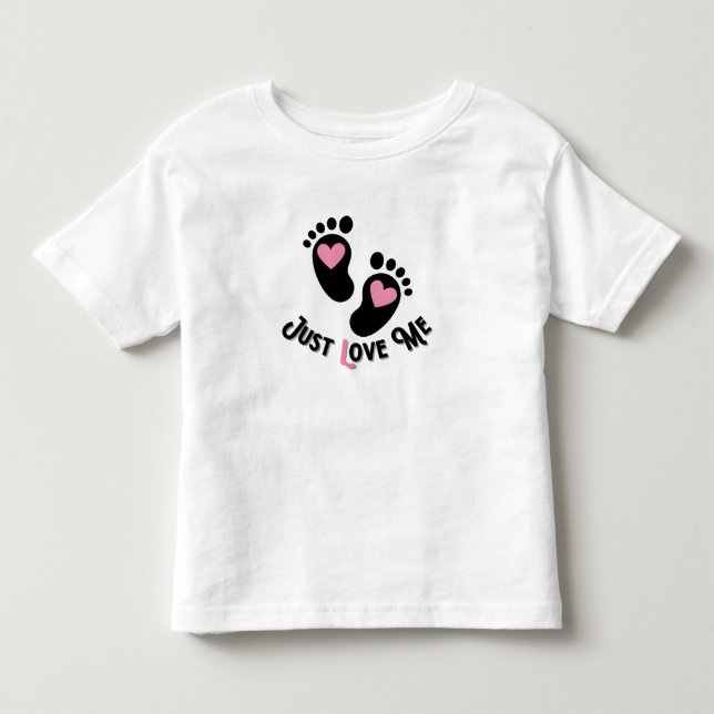 T-shirt Pour Les Tous Petits Juste Aimez-moi.w (Devant)