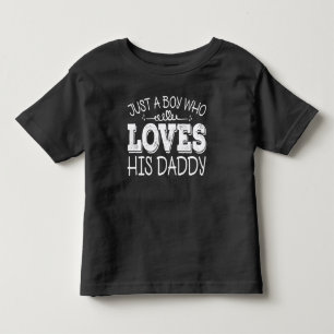 T-shirt Pour Les Tous Petits Juste un garçon qui aime son papa, fête d'annivers
