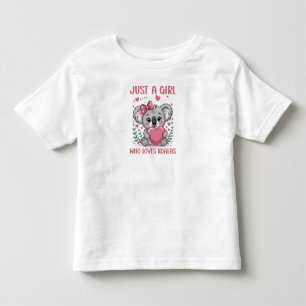 T-shirt Pour Les Tous Petits Juste Une Fille Qui Aime Les Koalas Enfants