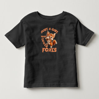 T-shirt Pour Les Tous Petits Juste une fille qui aime les renards