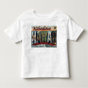 T-shirt Pour Les Tous Petits Kahoolawe, Hawaï - grandes scènes de lettre