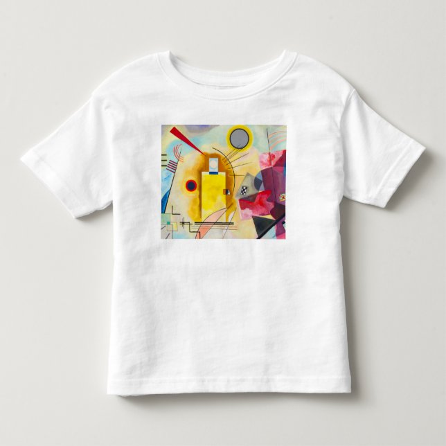 T-shirt Pour Les Tous Petits Kandinsky jaune-rouge-bleu (Devant)