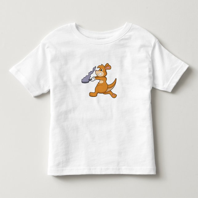 T-shirt Pour Les Tous Petits Kangaroo as Cook (Devant)