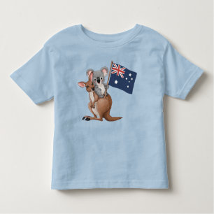 T-shirt Pour Les Tous Petits Kangaroo et Koala