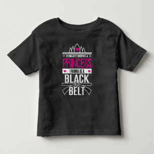 T-shirt Pour Les Tous Petits Karate Girls Oubliez Princess Soyez une ceinture n