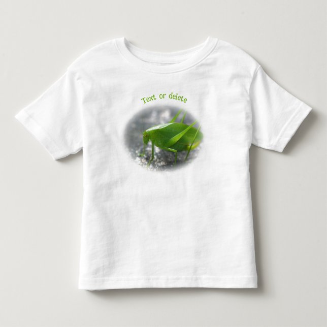 T-shirt Pour Les Tous Petits Katydid Grasshopper Nature Personalized (Devant)
