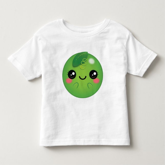 T-shirt Pour Les Tous Petits Kawaii Pea (Devant)
