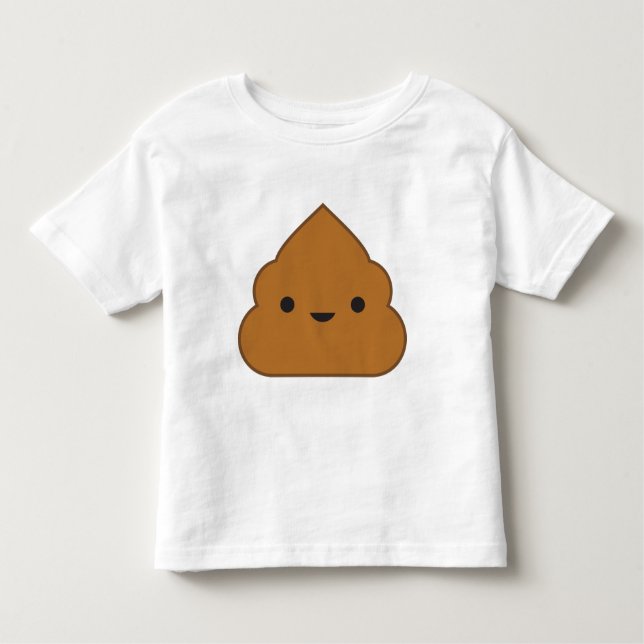 T-shirt Pour Les Tous Petits Kawaii Poop (Devant)