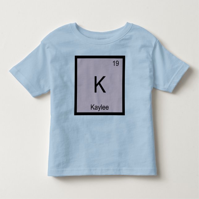 T-shirt Pour Les Tous Petits Kaylee Nom Chimie Élément Tableau périodique (Devant)