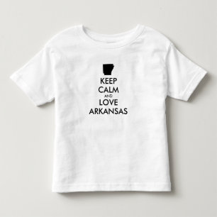 T-shirt Pour Les Tous Petits KEEP CALM et LOVE ARKANSAS