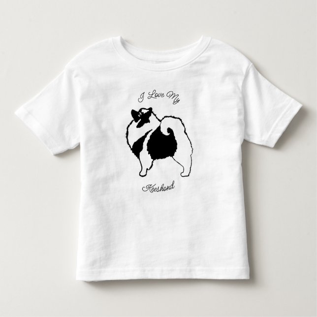 T-shirt Pour Les Tous Petits Keeshond Graphics - Joli chien d'origine (Devant)