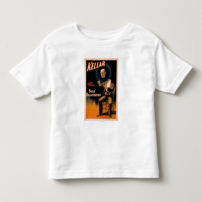 T-shirt Pour Les Tous Petits Kellar exécutant la magie de décapitation (Devant)