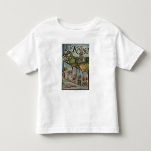 T-shirt Pour Les Tous Petits Kellogg, Idaho - grandes scènes de lettre