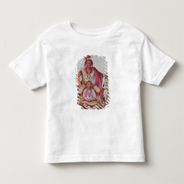 T-shirt Pour Les Tous Petits Keokuk ou "Fox attentif", chef du Sauks (Devant)