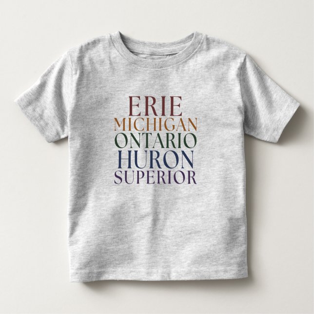 T-shirt Pour Les Tous Petits Kids Michigan Great Lakes State Tee (Devant)