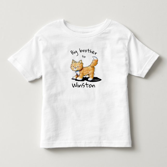T-shirt Pour Les Tous Petits KiniArt Tabby Chat (Devant)