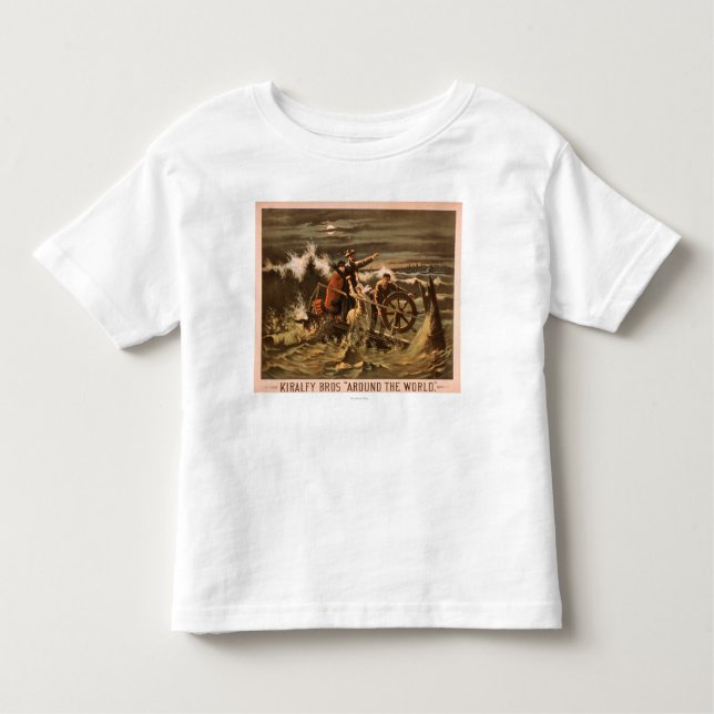 T-shirt Pour Les Tous Petits Kiralfy Bros Theatrical "autour de monde" (Devant)