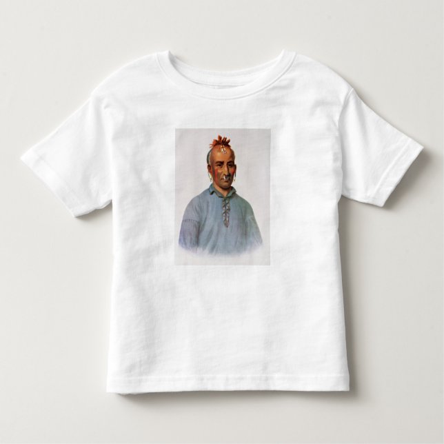 T-shirt Pour Les Tous Petits Kish-Kal-Wa, un chef de Shawnee (Devant)