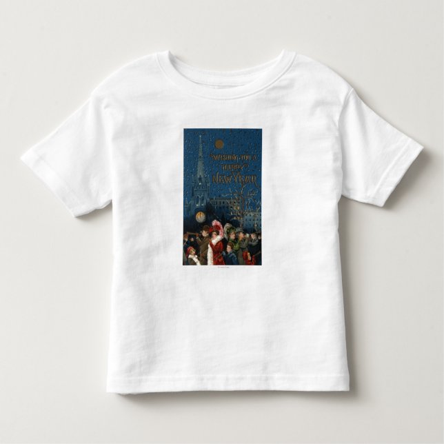 T-shirt Pour Les Tous Petits Klaxons de soufflement de foule (Devant)
