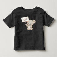 Koala Mignon Tenant un Panneau de Nom