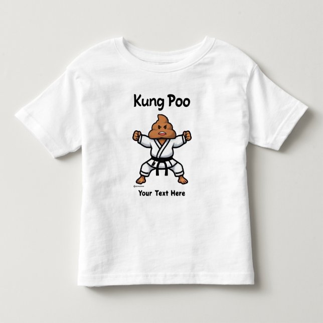 T-shirt Pour Les Tous Petits Kung Poo Karate (Devant)