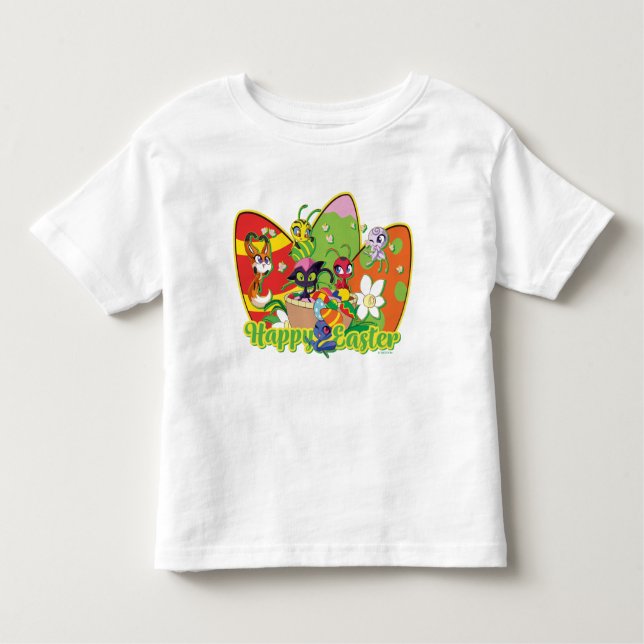 T-shirt Pour Les Tous Petits Kwamis Joyeuses Pâques (Devant)